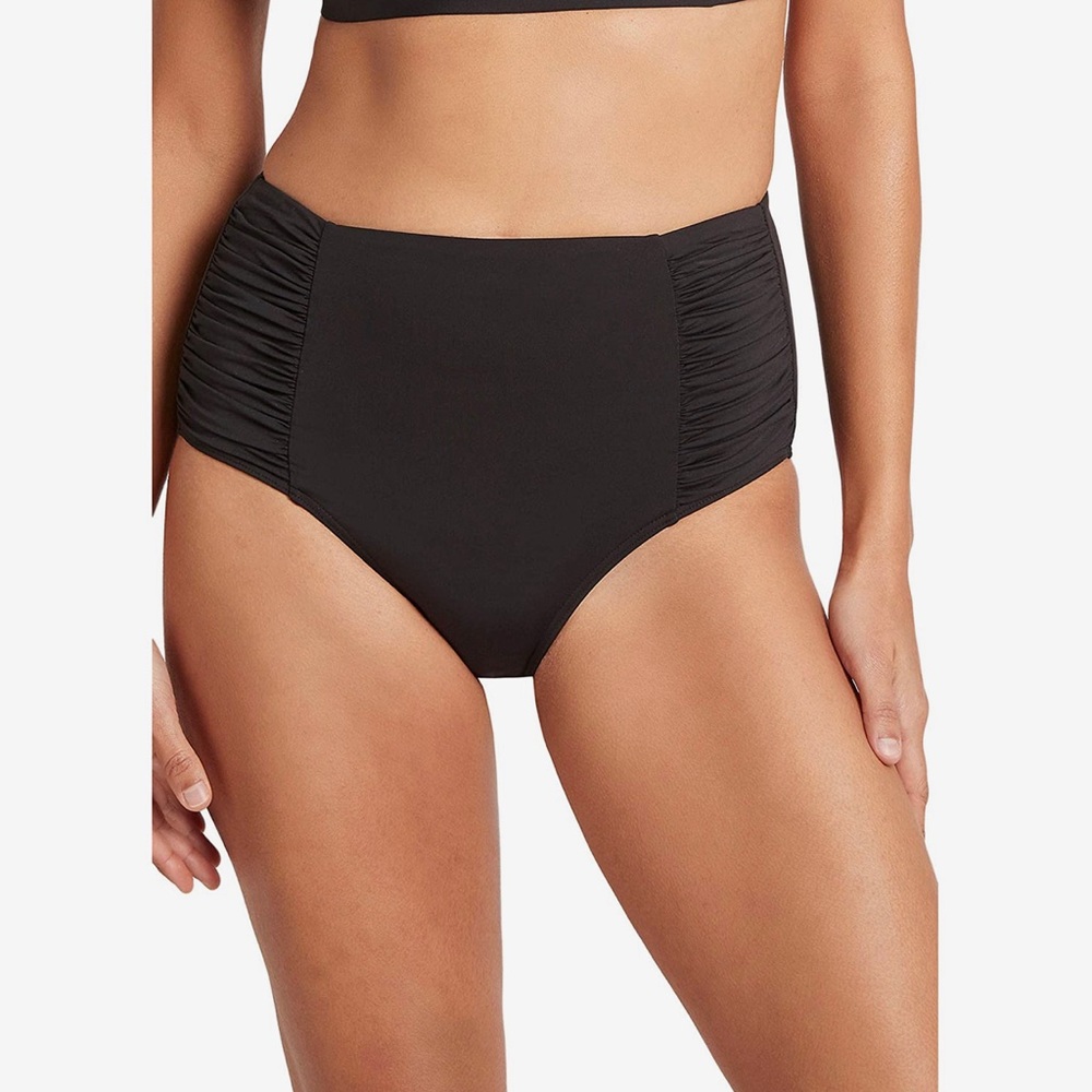 NWT Sea Level Swim High Waist Gathered Side Bikini Bottom